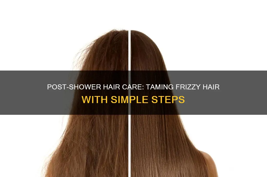 what to do after a shower for frizzy hair
