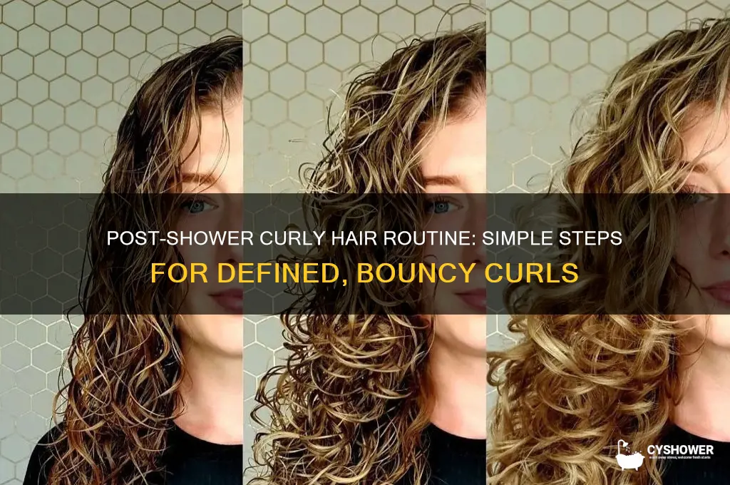 what to do after a shower to get curly hair