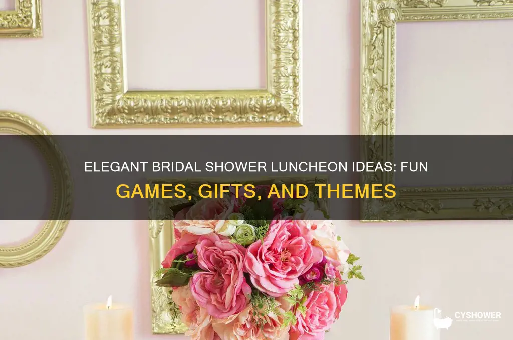 what to do at a bridal shower luncheon