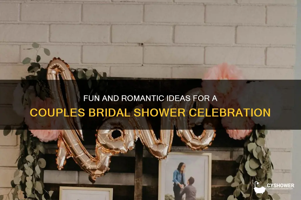 what to do at a couples bridal shower