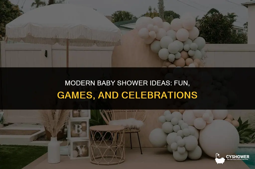 what to do at a modern baby shower