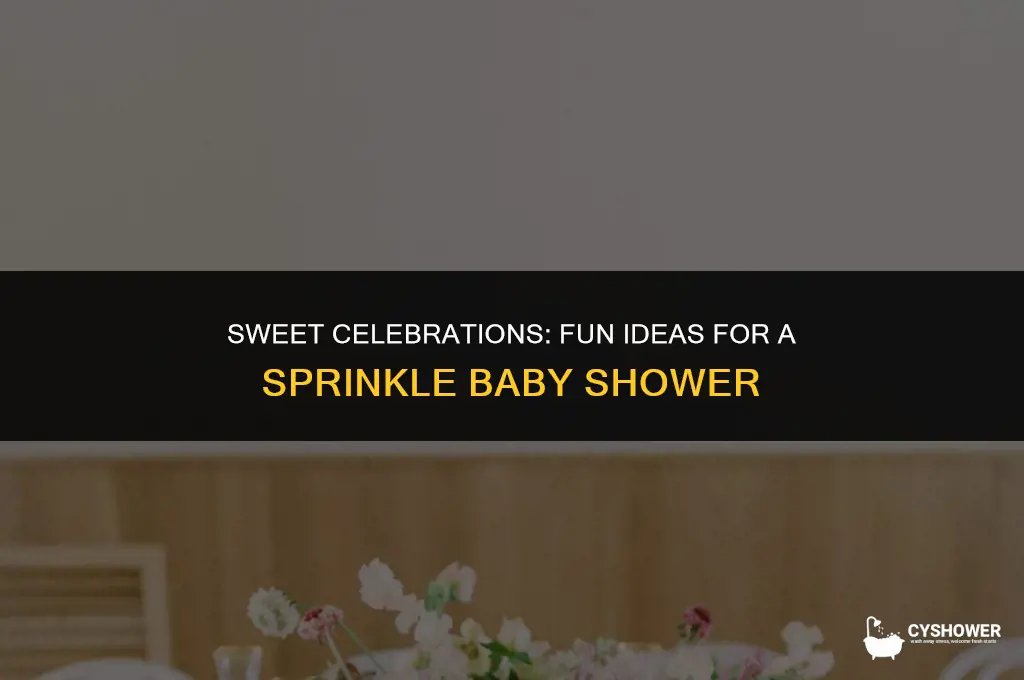 what to do at a sprinkle baby shower