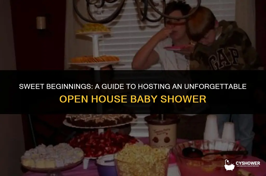 what to do at an open house baby shower