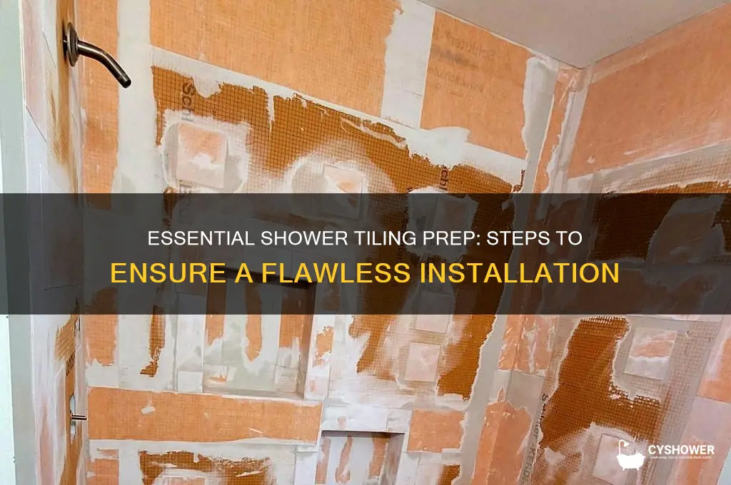what to do before i tile a shower