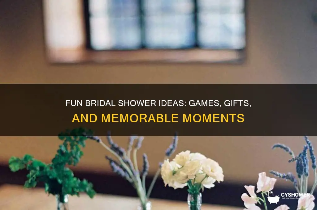 what to do during bridal shower
