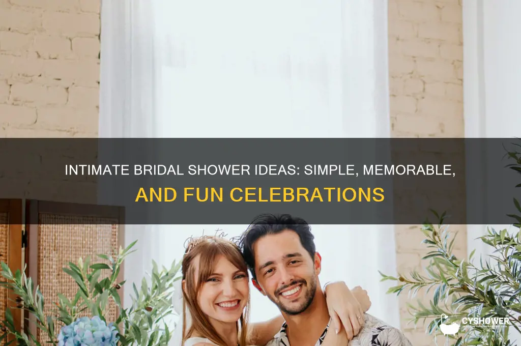 what to do for a small bridal shower