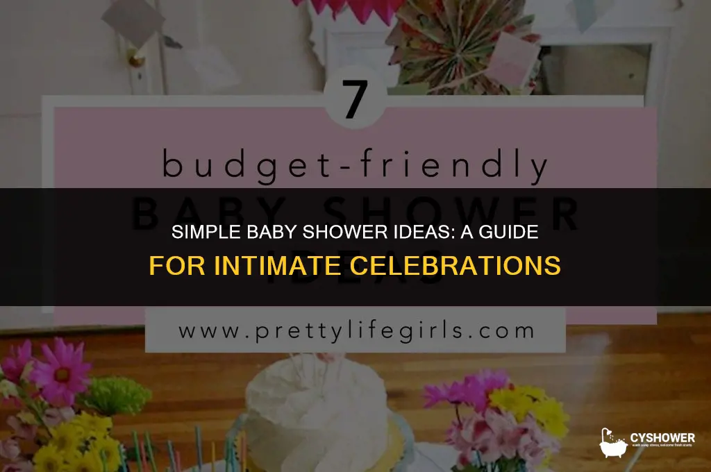 what to do for a small simple baby shower
