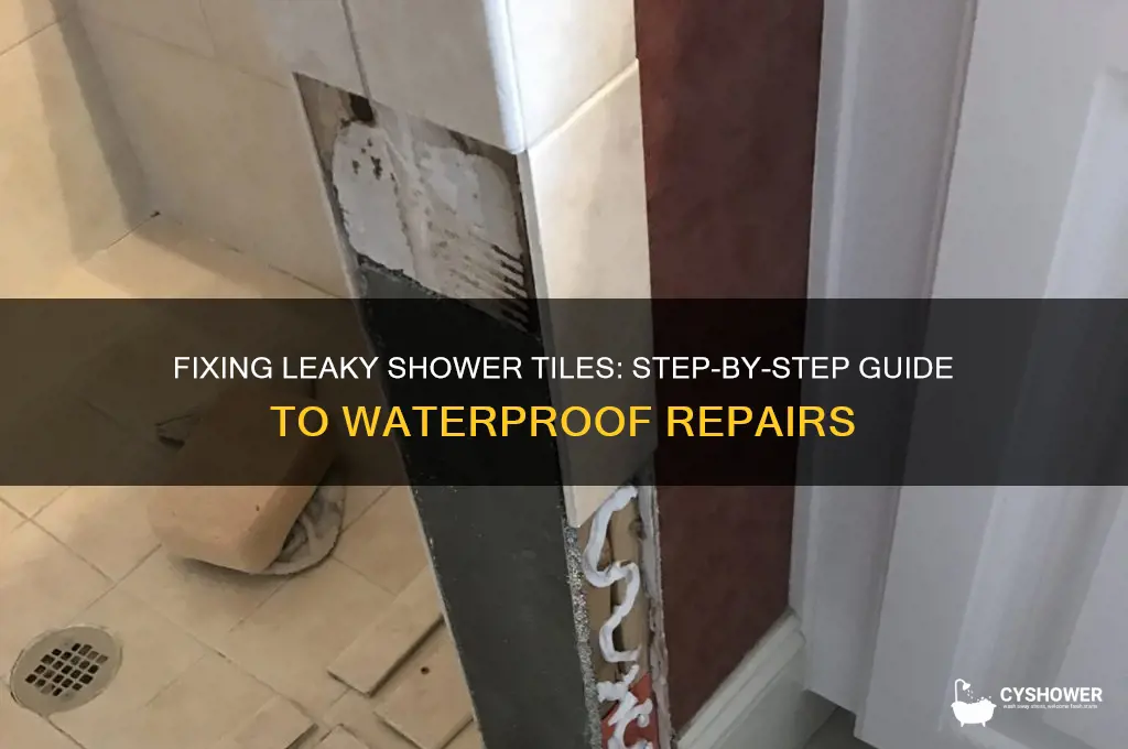 what to do for leaky shower tile