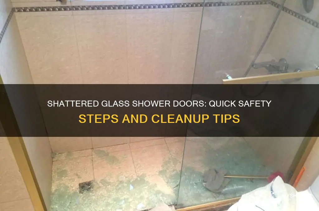 what to do if glass shower doors shatter