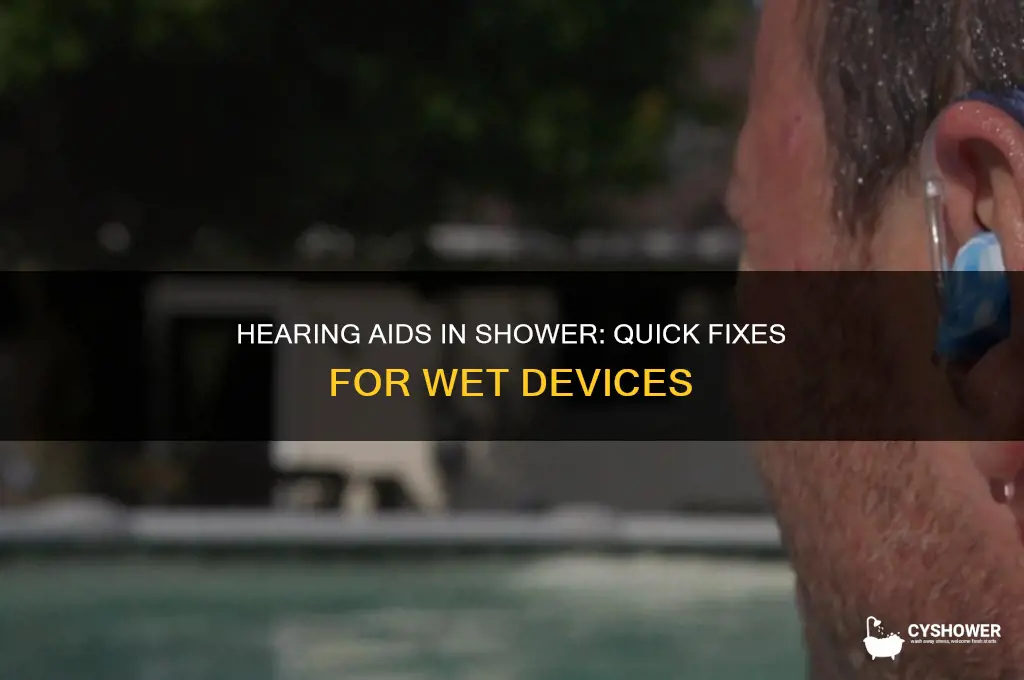what to do if hearing aids get wet in shower