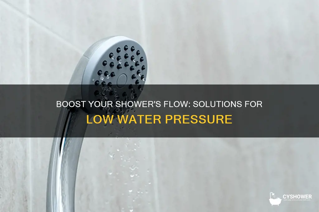 what to do if my shower has terrible water pressure