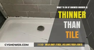Fixing Shower Borders Thinner Than Tiles: Quick DIY Solutions