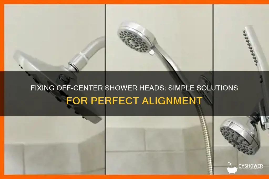 what to do if shower head can not be centered