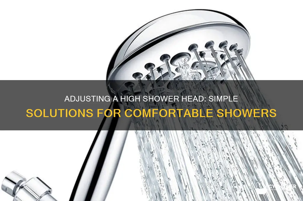 what to do if shower head is too high