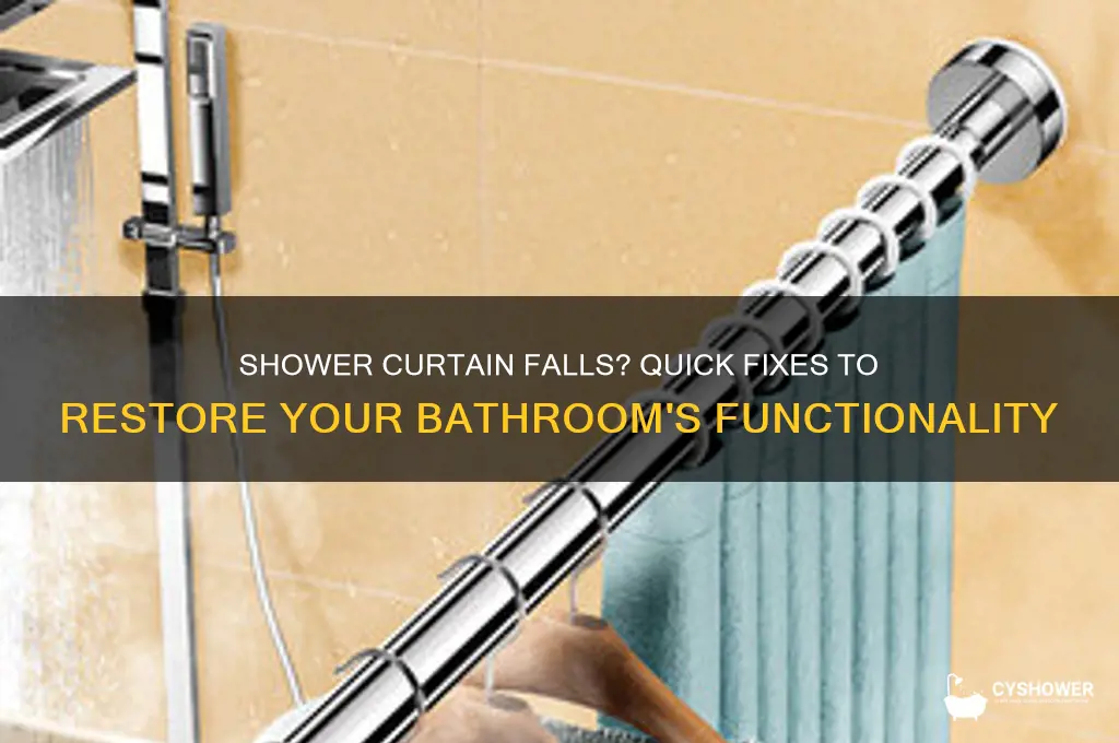 what to do if your shower curtain falls