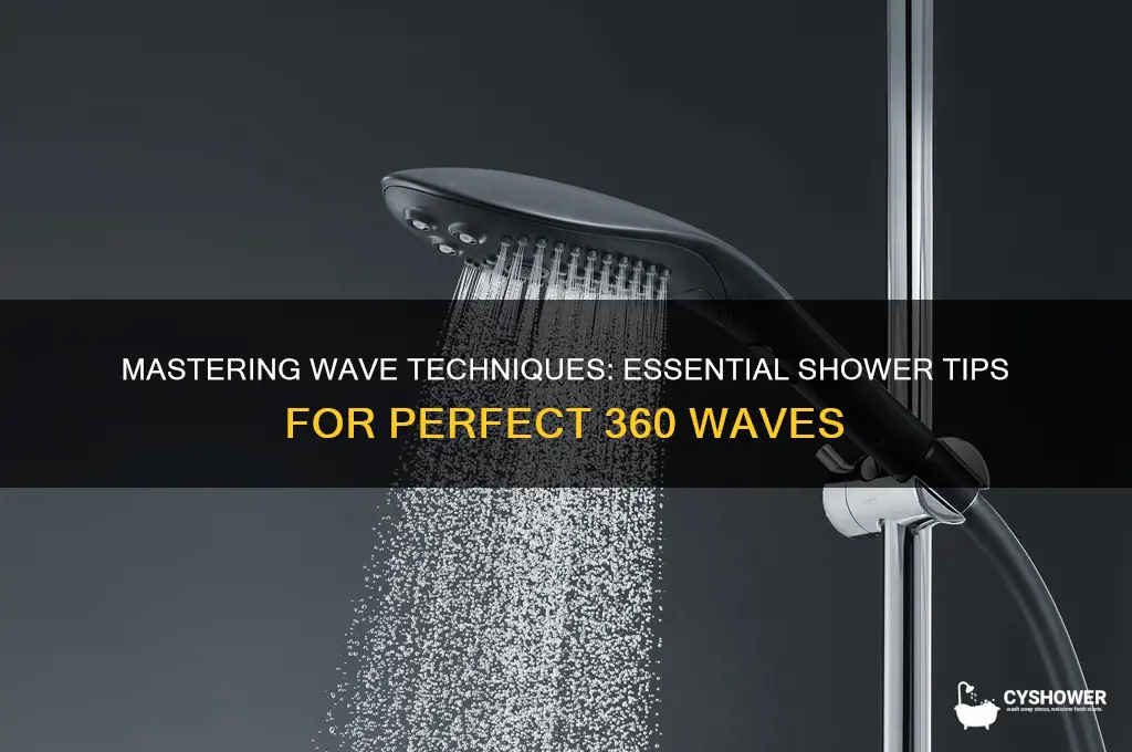 what to do in shower when getting waves