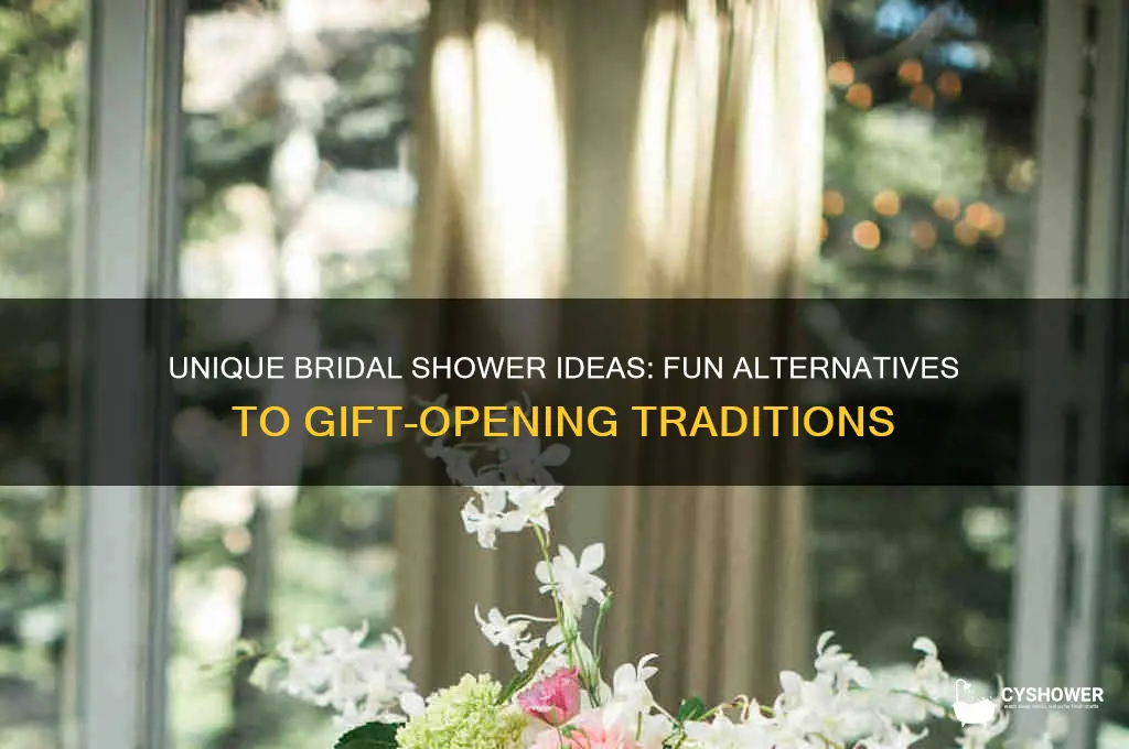 what to do instead of opening gifts at bridal shower