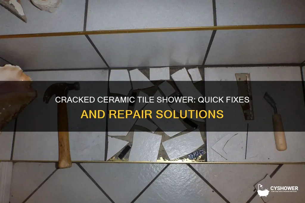 what to do when you crack ceramic tile shower