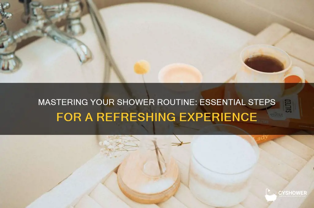 what to do when you take a shower