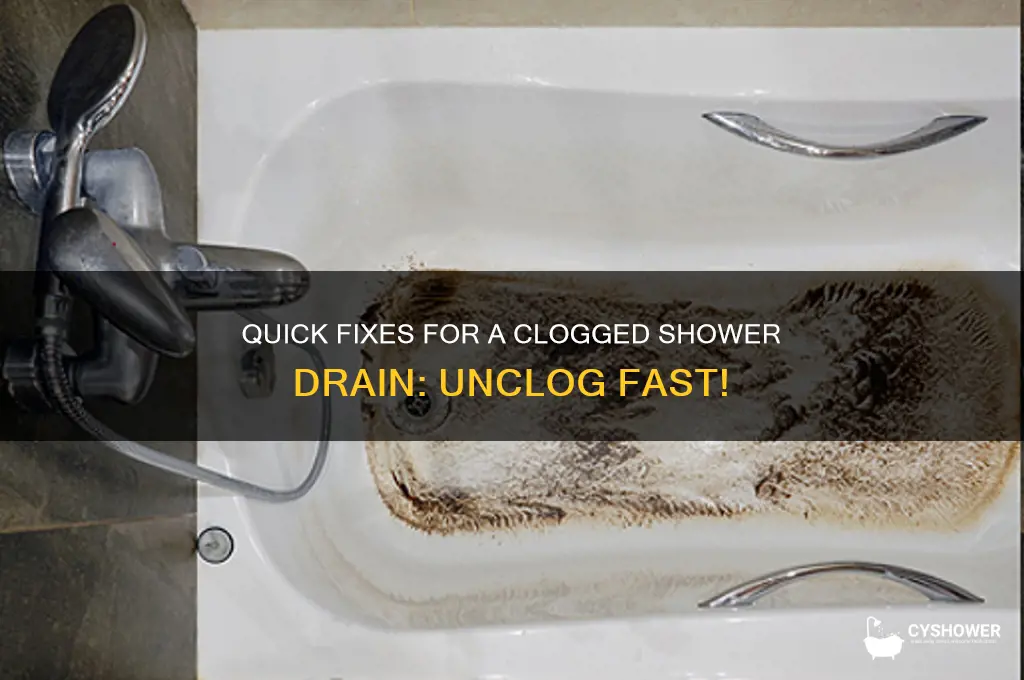 what to do when your shower drain backs up