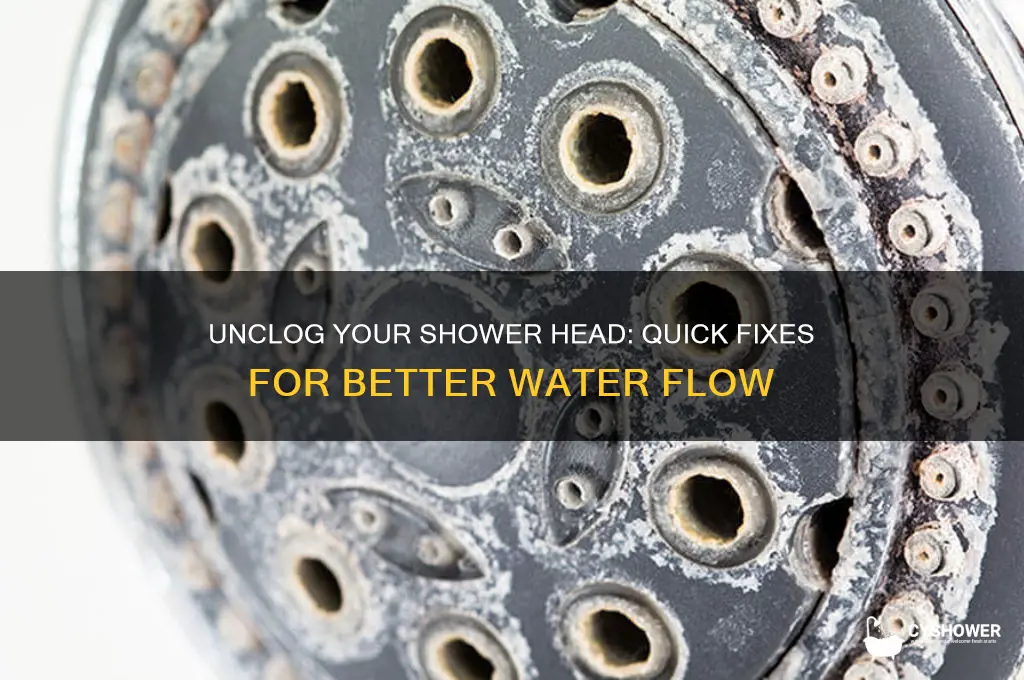 what to do when your shower head is clogged