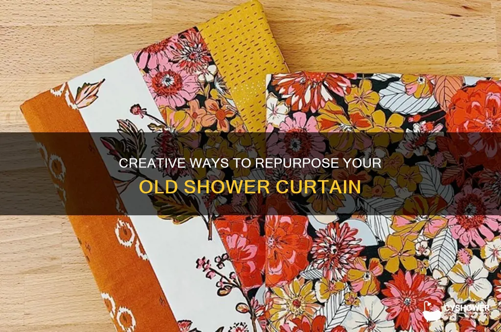 what to do with an old shower curtain