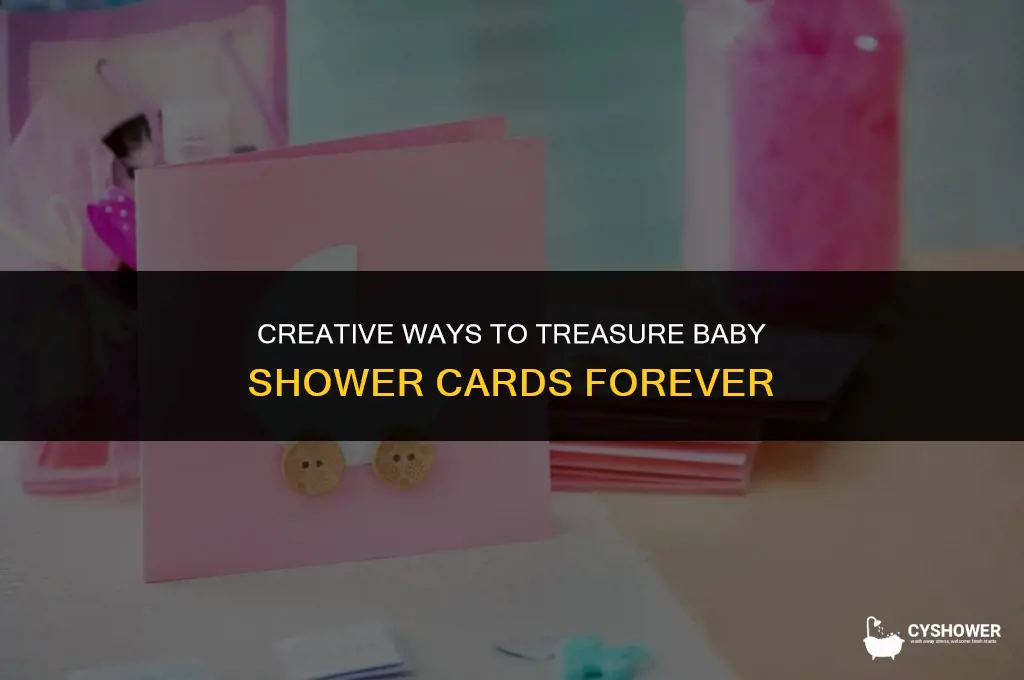 what to do with baby shower cards