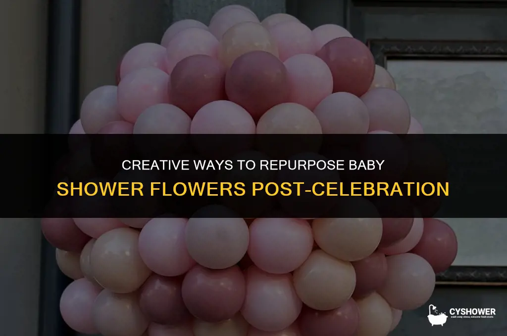 what to do with baby shower flowers after