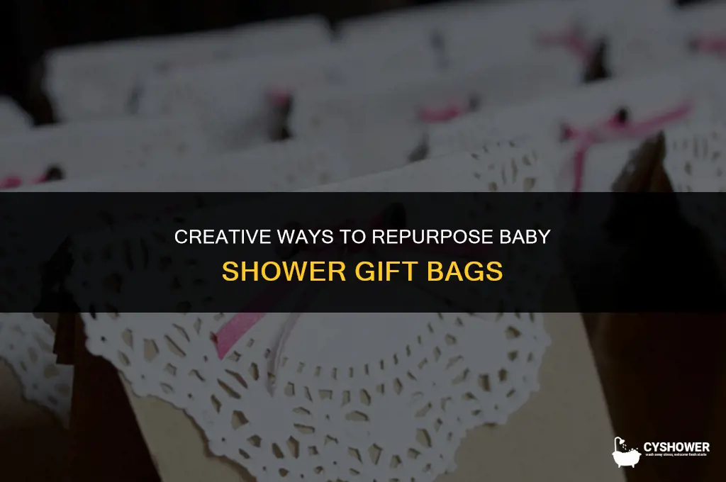 what to do with baby shower gift bags
