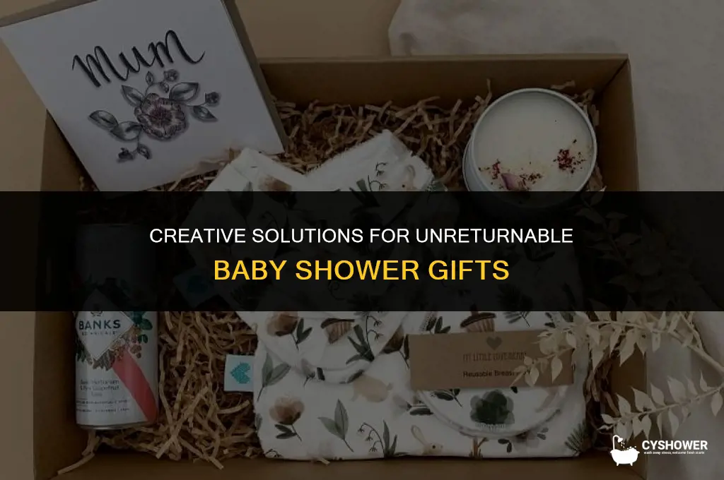 what to do with baby shower gifts that aren