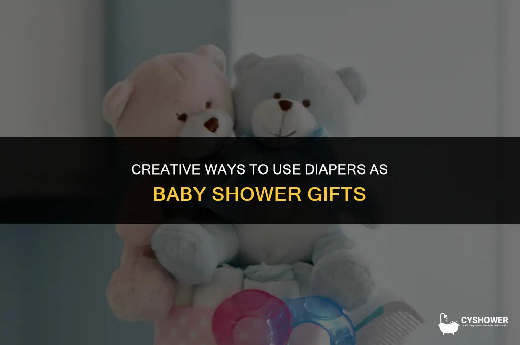 what to do with diapers baby shower gift
