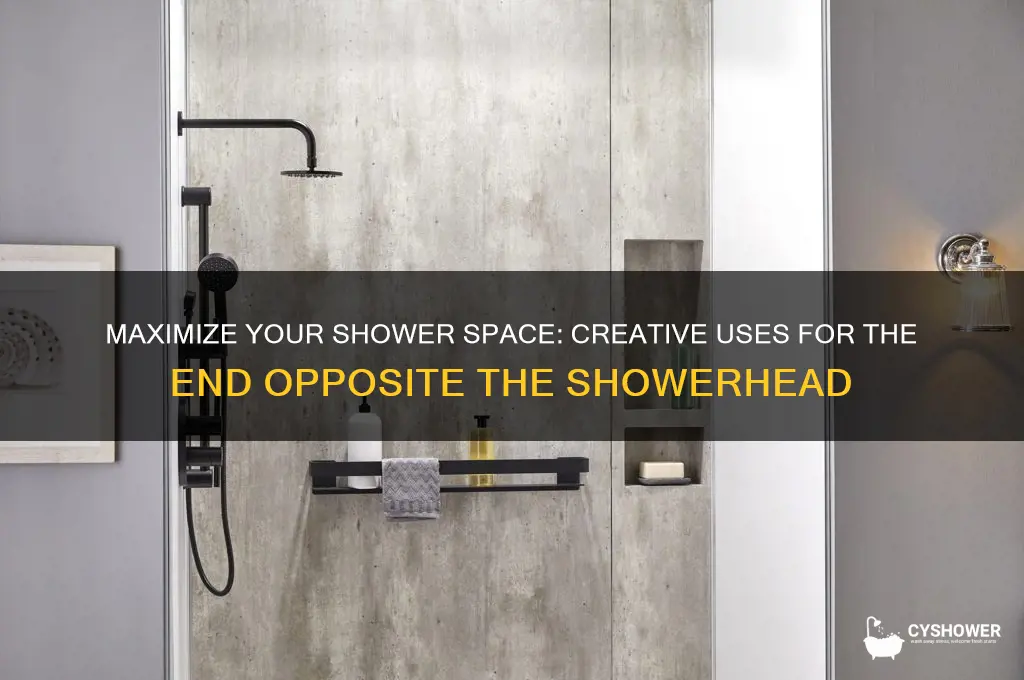 what to do with end of shower opposite shower head