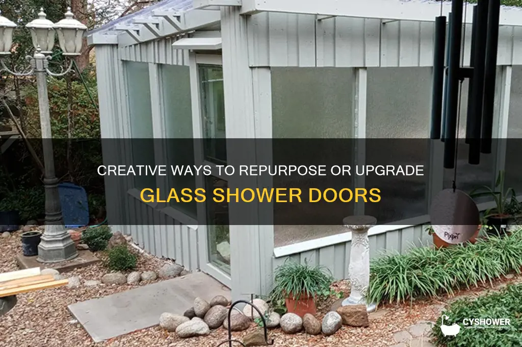 what to do with glass shower doors