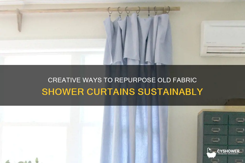 what to do with old fabric shower curtains