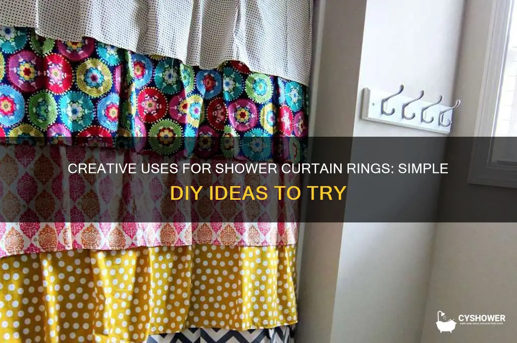 what to do with shower curtain rings