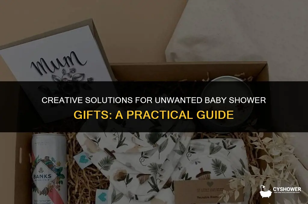 what to do with unwanted baby shower gifts