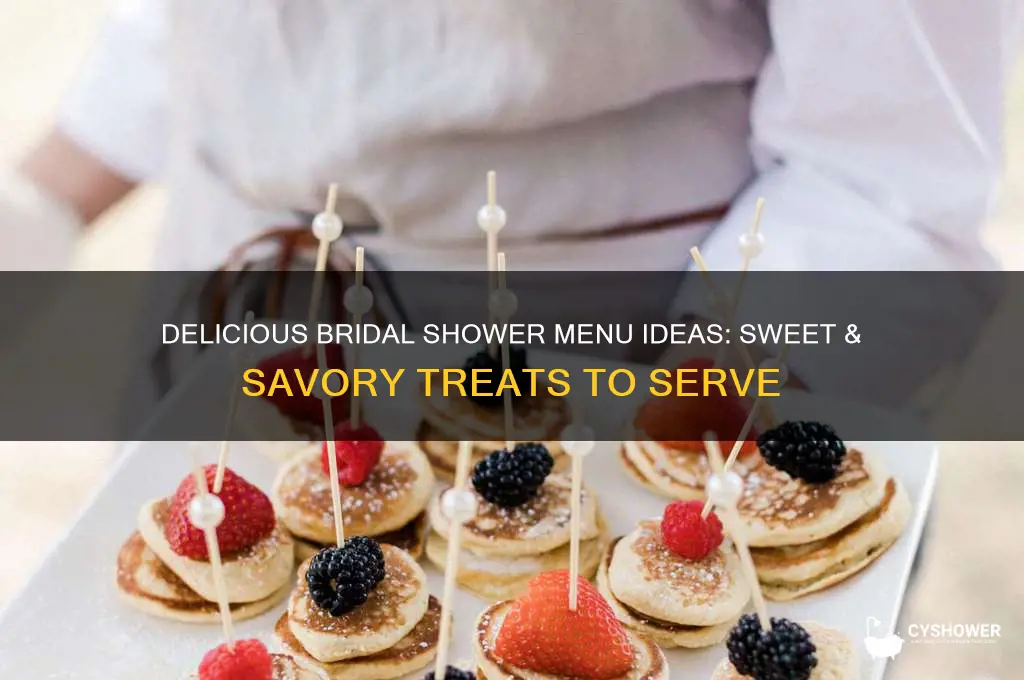 what to eat at a bridal shower