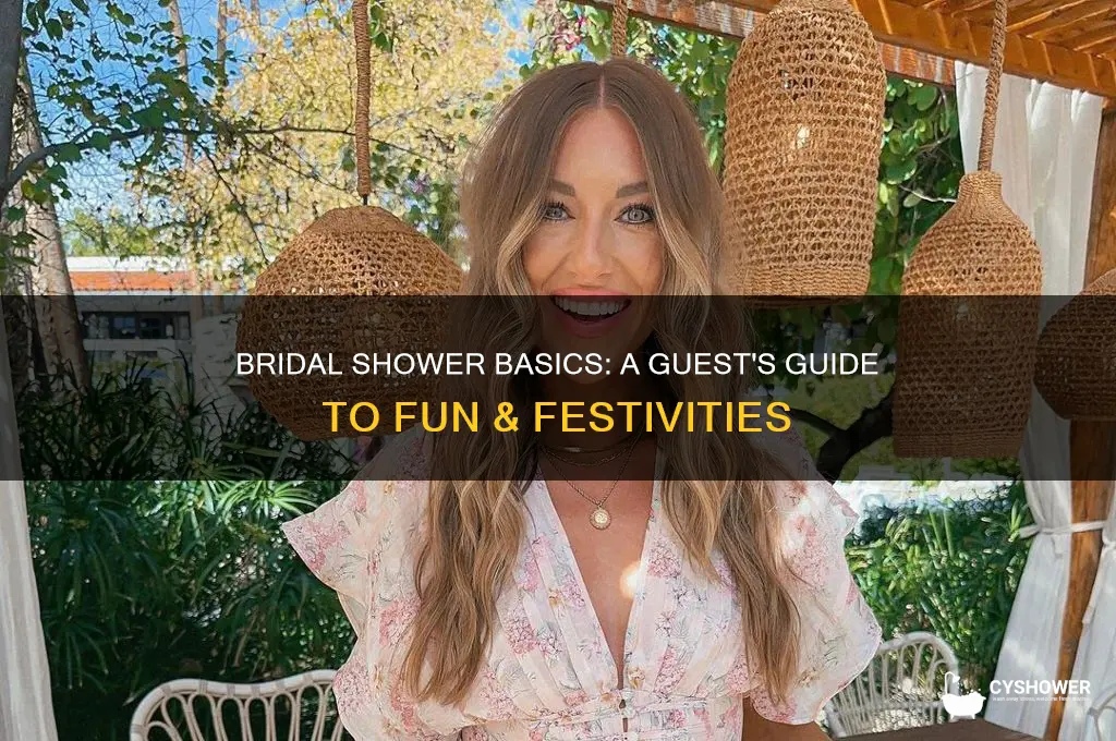 what to expect at a bridal shower as a guest