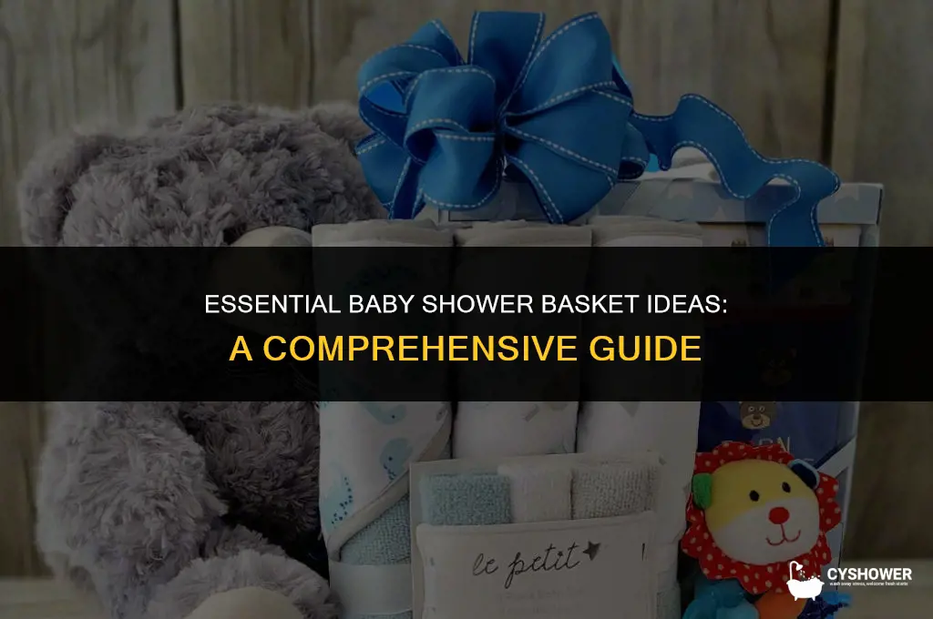 what to fill a baby shower basket with