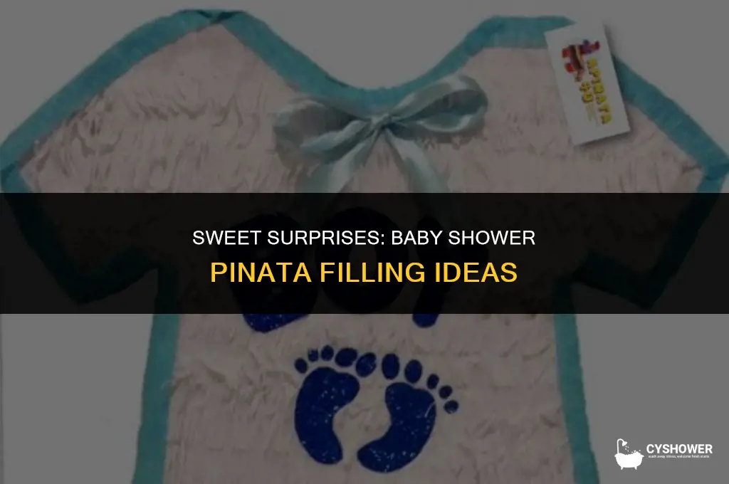 what to fill a baby shower pinata with