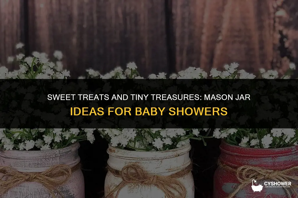 what to fill mason jars with for baby shower
