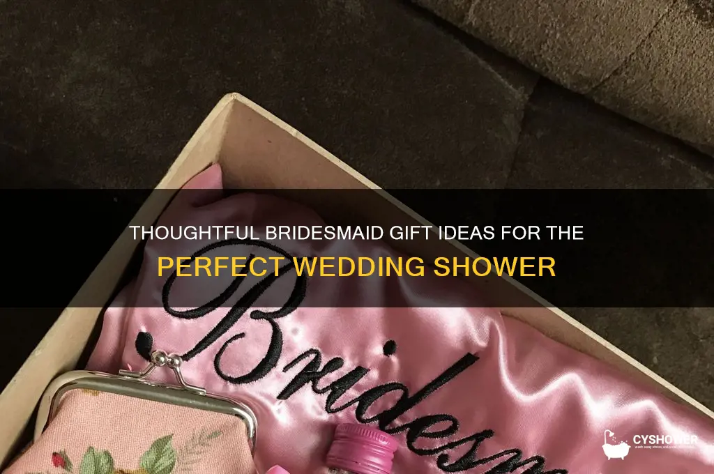 what to get for wedding shower as bridesmaid