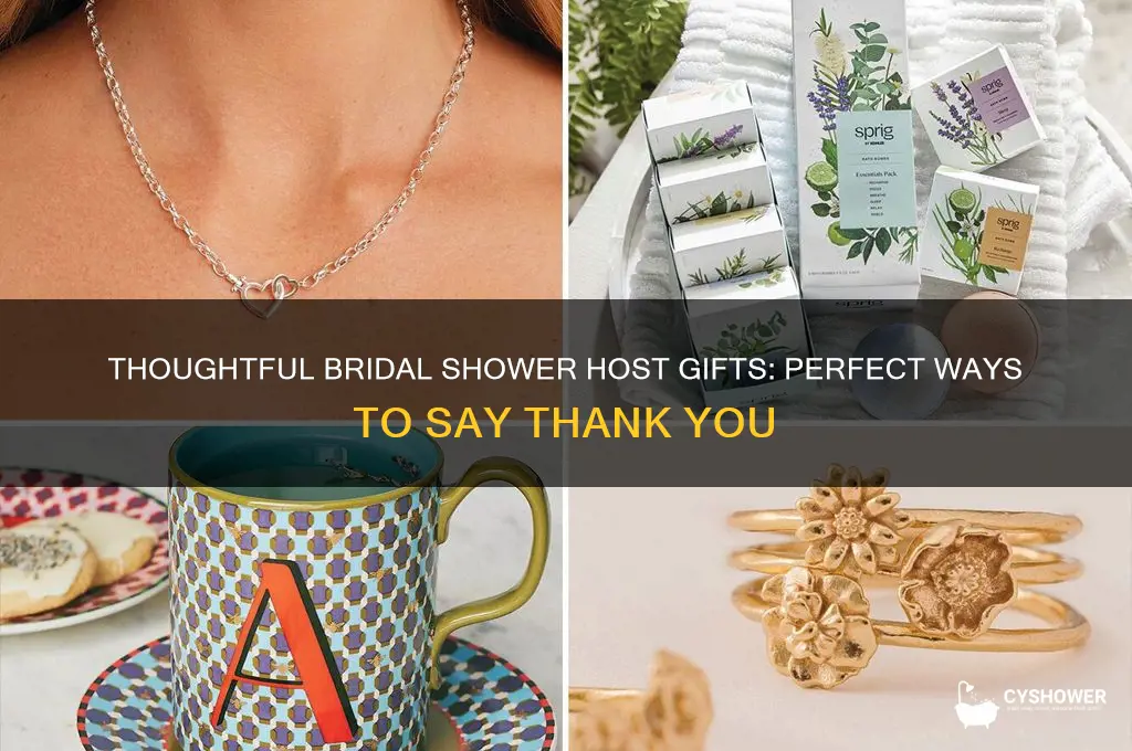 what to get the people who host your bridal shower