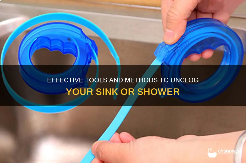what to get to unclog a sink or shower