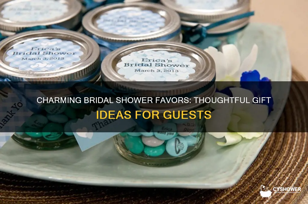 what to give as bridal shower favors