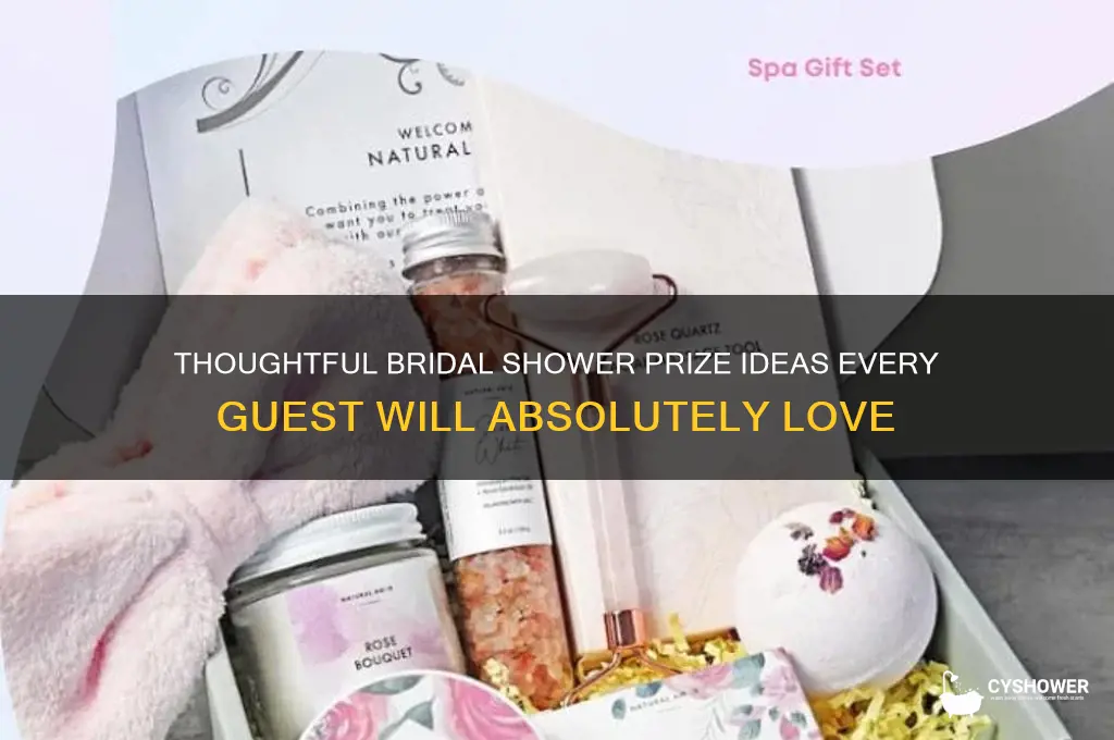 what to give as prizes at a bridal shower