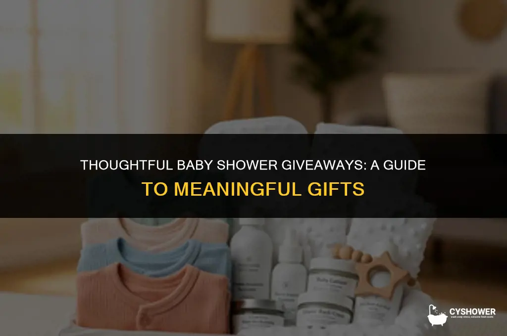 what to give away at a baby shower