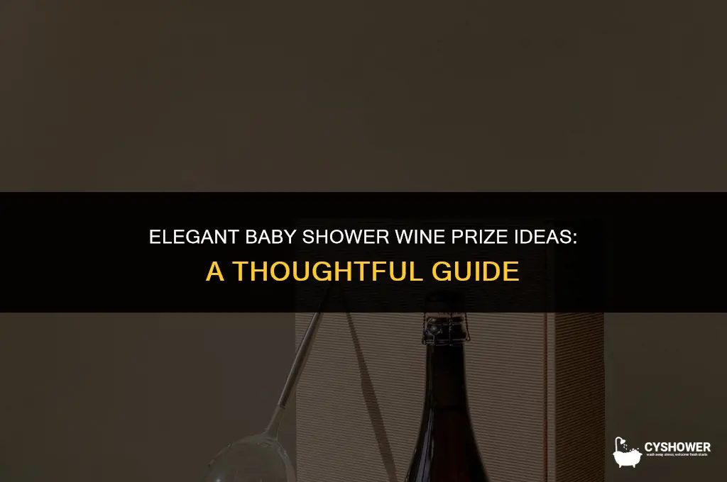 what to give with wine prize at a baby shower