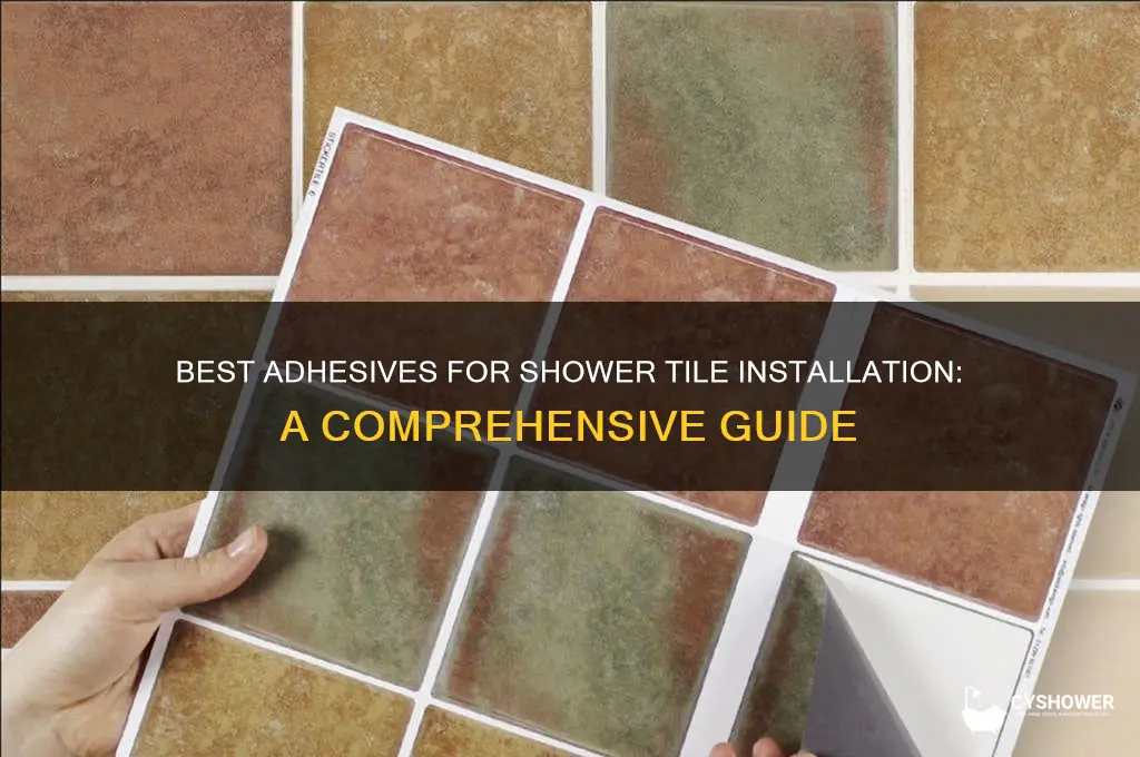 what to glue shower tile