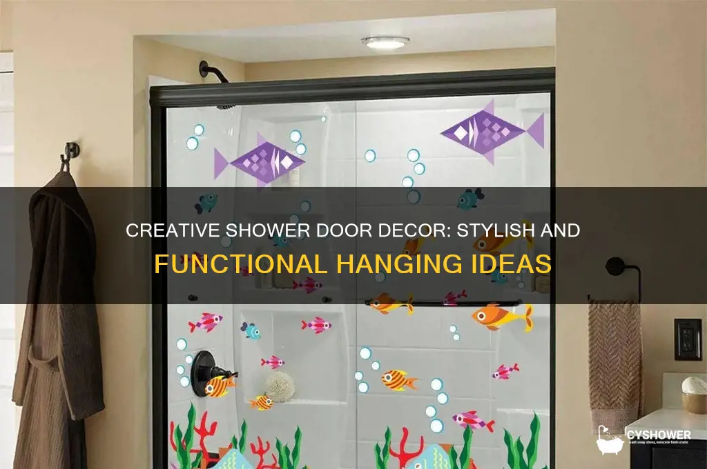 what to hang on shower door